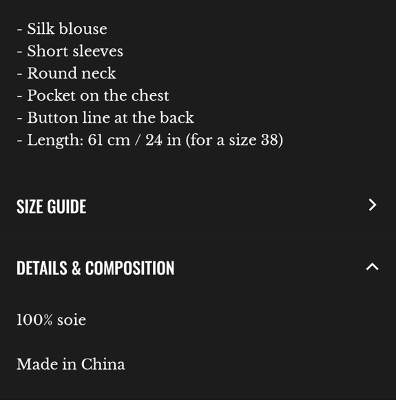 Sezane x G. Kero- Warry Silk Blouse - Picture 5 of 5